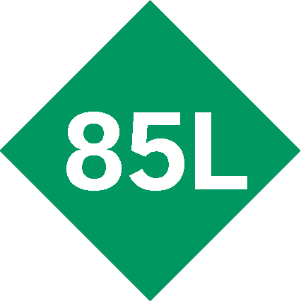 Capacidad <br> 85L